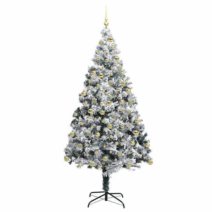 Albero di Natale artificiale con 300 LED Verde 180 cm 3396966