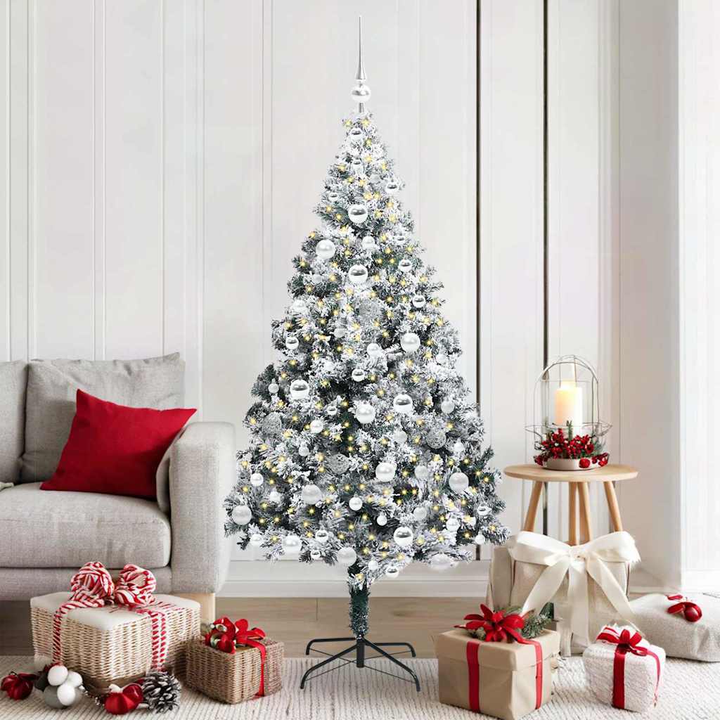 Albero di Natale artificiale con 300 LED Verde 180 cm 3396967