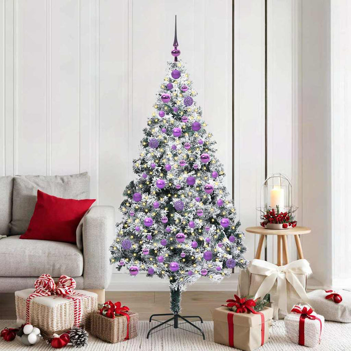 Albero di Natale artificiale con 300 LED Verde 180 cm 3396968