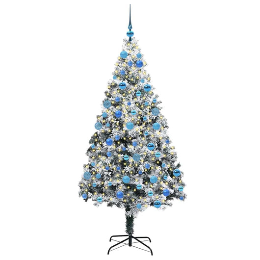 Albero di Natale Artificiale-Albero Natalizio con 300 LED Bianco 180 cm 660870