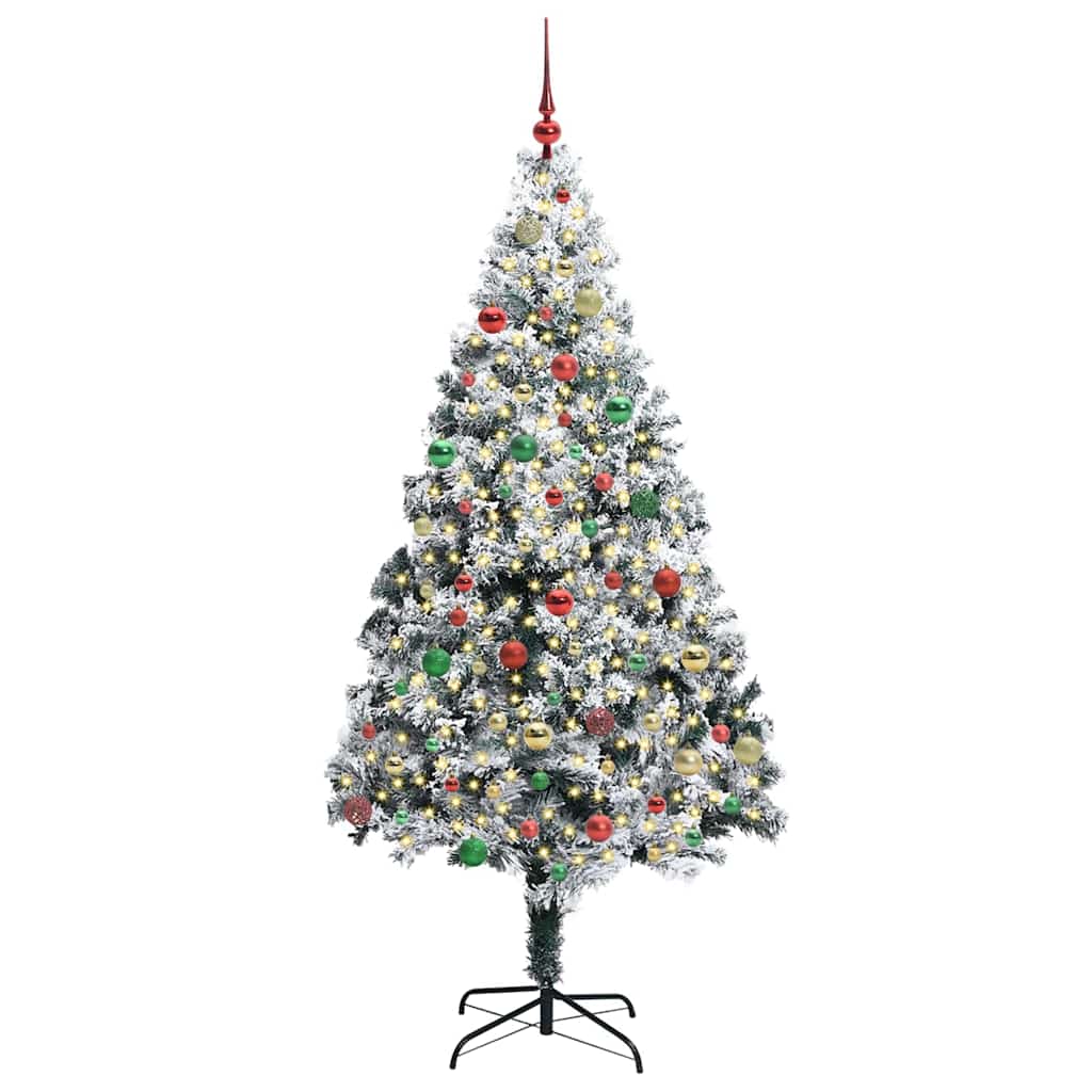 Albero di Natale artificiale con 300 LED Verde 180 cm 3396970