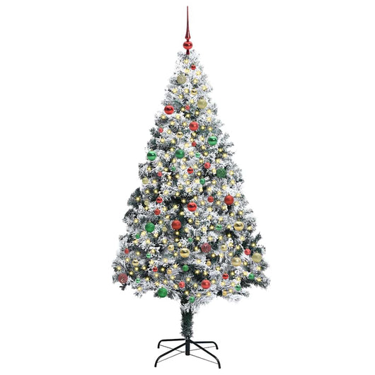 Albero di Natale artificiale con 300 LED Verde 180 cm 3396970
