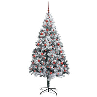 Albero di Natale artificiale con 300 LED Verde 210 cm 3396971
