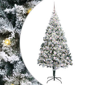 Albero di Natale artificiale con 300 LED Verde 210 cm 3396973