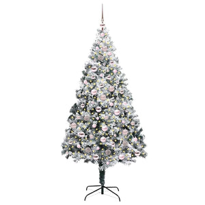 Albero di Natale artificiale con 300 LED Verde 210 cm 3396973