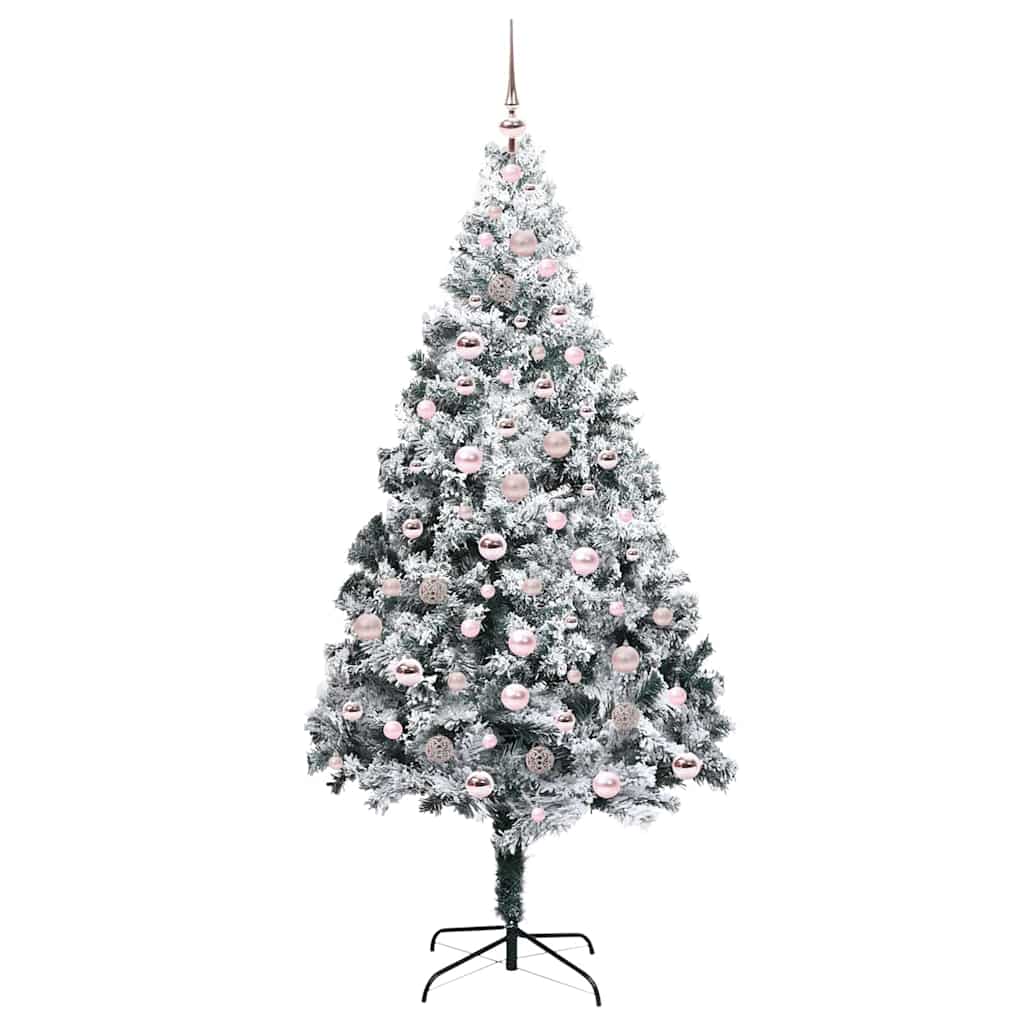 Albero di Natale artificiale con 300 LED Verde 210 cm 3396973