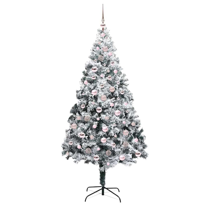 Albero di Natale artificiale con 300 LED Verde 210 cm 3396973