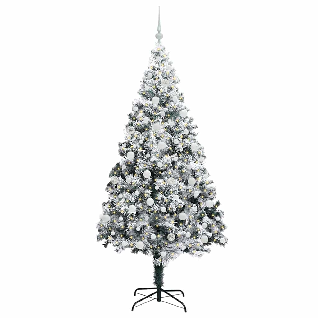 Albero di Natale artificiale con 300 LED Verde 210 cm 3396974