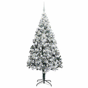 Albero di Natale artificiale con 300 LED Verde 210 cm 3396974