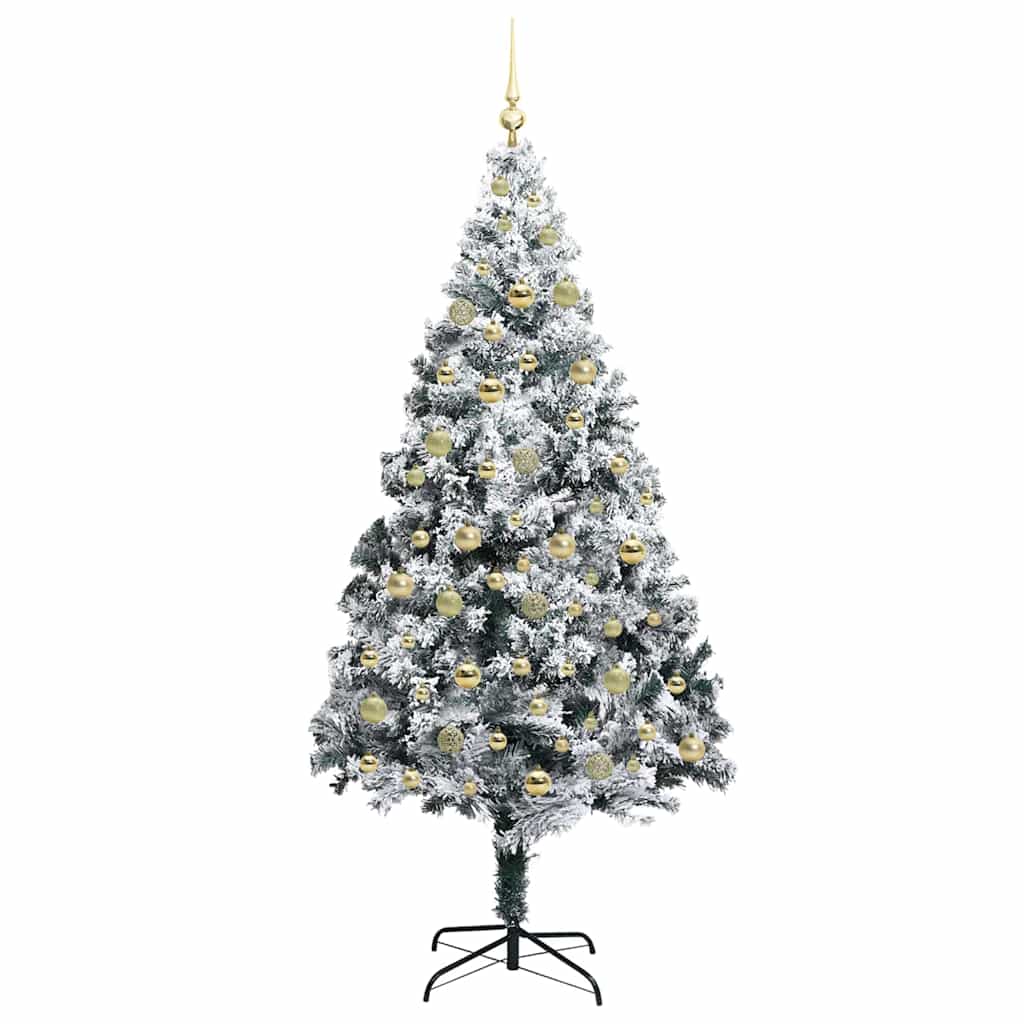 Albero di Natale artificiale con 300 LED Verde 210 cm 3396975