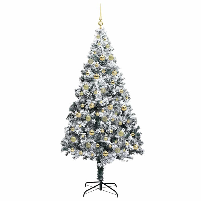 Albero di Natale artificiale con 300 LED Verde 210 cm 3396975