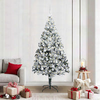 Albero di Natale artificiale con 300 LED Verde 210 cm 3396976