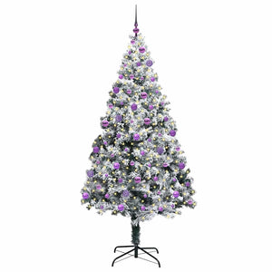 Albero di Natale artificiale con 300 LED Verde 210 cm 3396977
