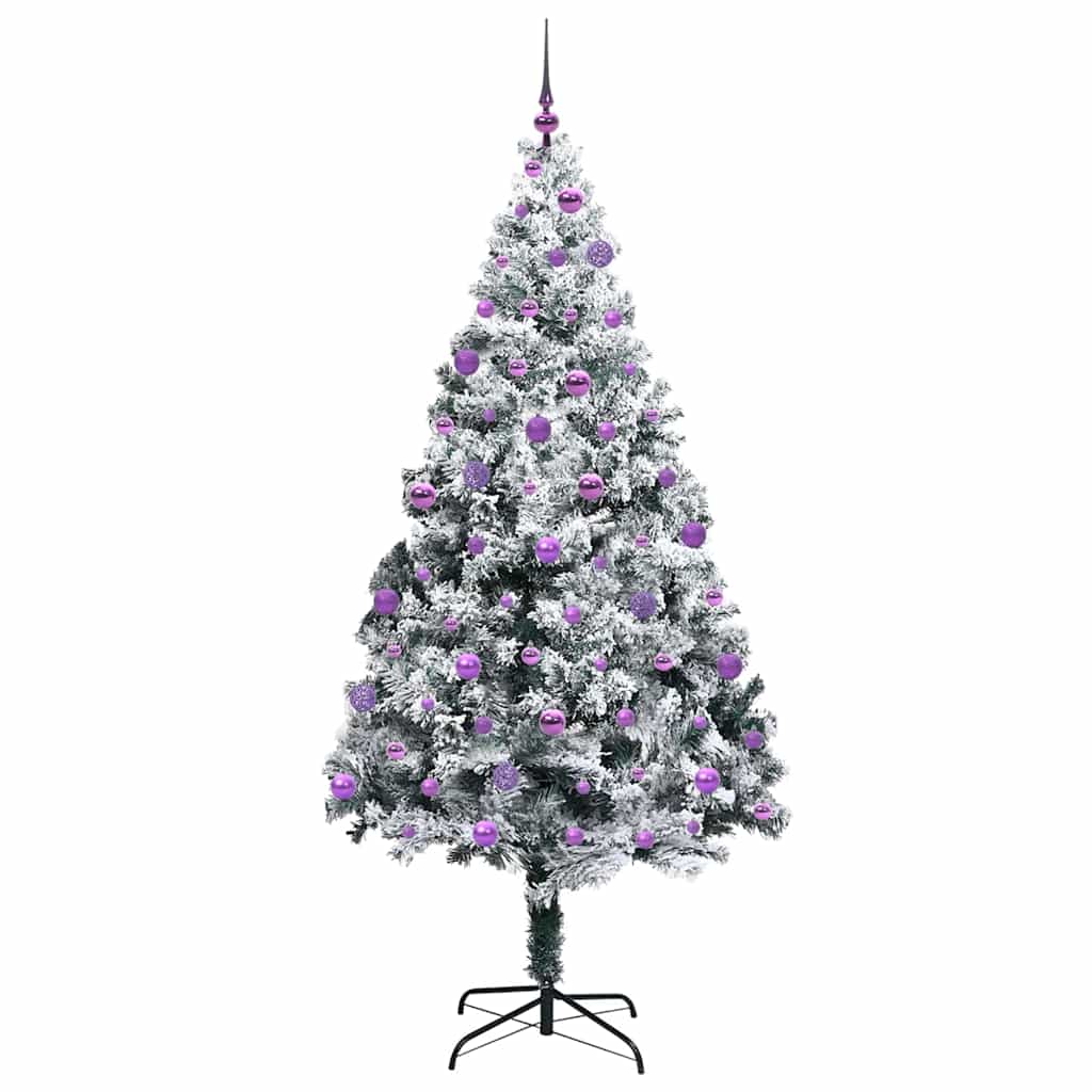 Albero di Natale artificiale con 300 LED Verde 210 cm 3396977