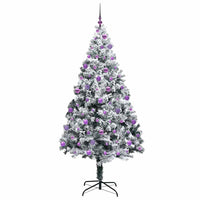 Albero di Natale artificiale con 300 LED Verde 210 cm 3396977