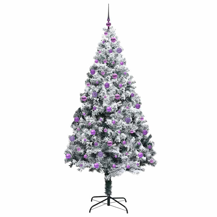 Albero di Natale artificiale con 300 LED Verde 210 cm 3396977