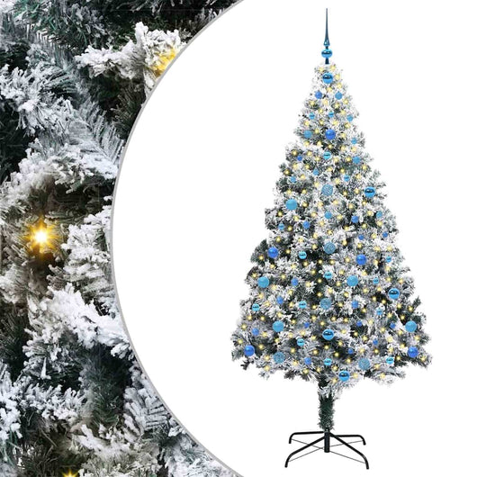 Albero di Natale artificiale con 300 LED Verde 210 cm 3396978