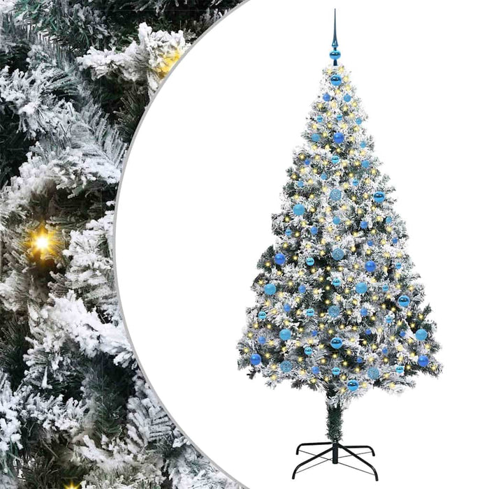 Albero di Natale artificiale con 300 LED Verde 210 cm 3396978