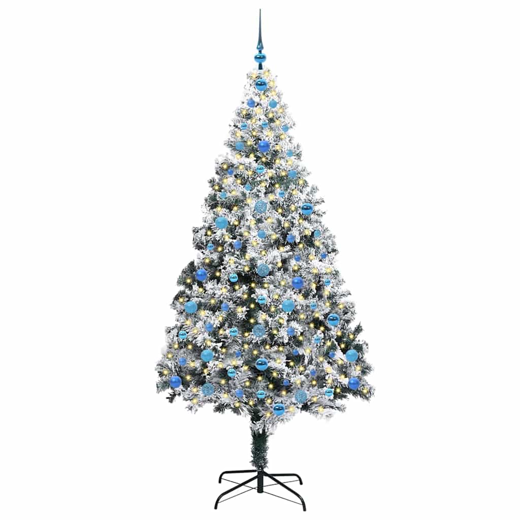 Albero di Natale artificiale con 300 LED Verde 210 cm 3396978