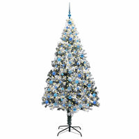 Albero di Natale artificiale con 300 LED Verde 210 cm 3396978