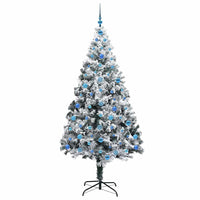 Albero di Natale artificiale con 300 LED Verde 210 cm 3396978