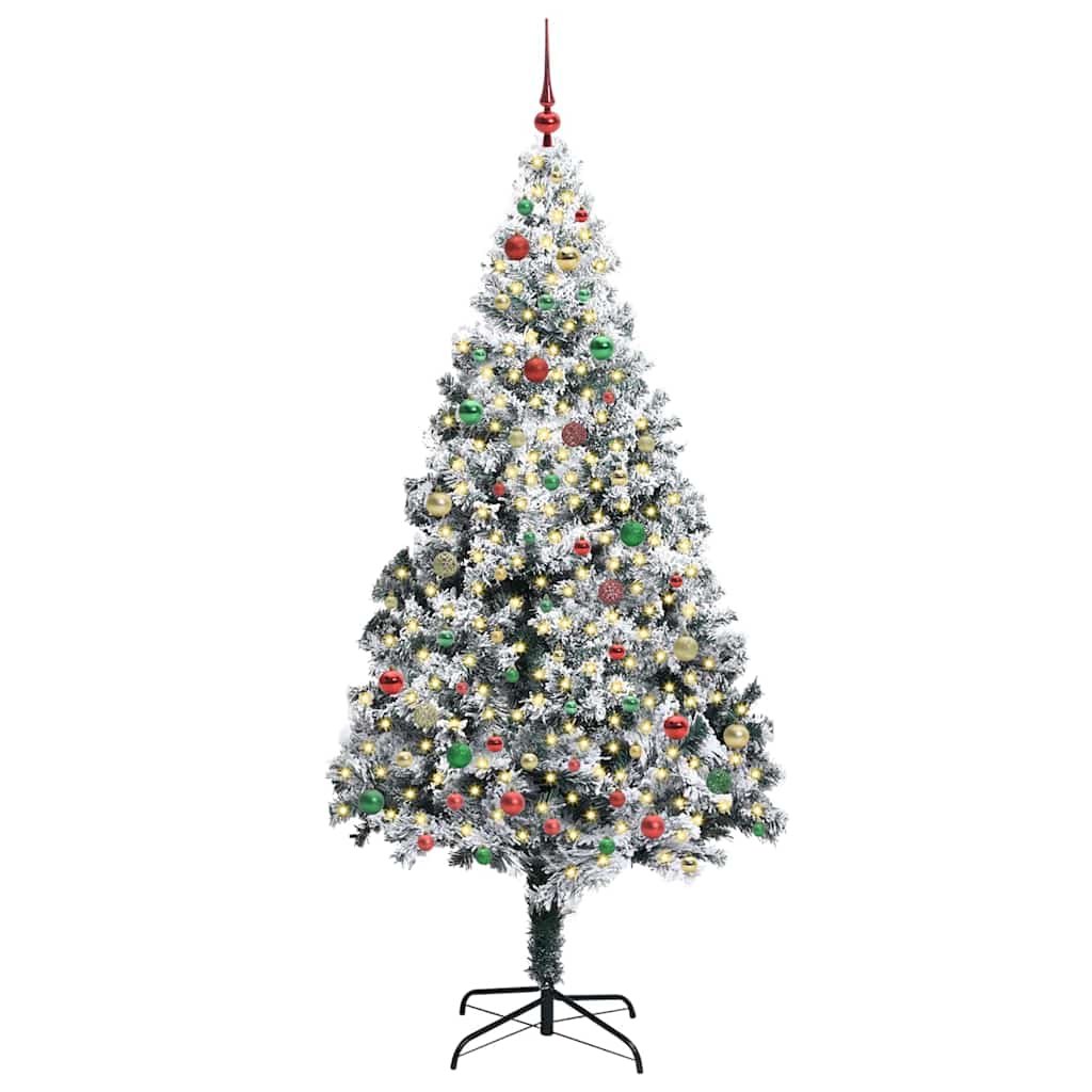 Albero di Natale artificiale con 300 LED Verde 210 cm 3396979