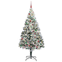 Albero di Natale artificiale con 300 LED Verde 210 cm 3396979