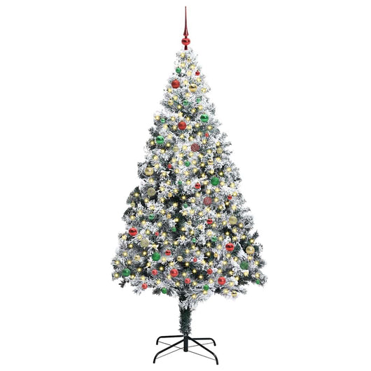 Albero di Natale artificiale con 300 LED Verde 210 cm 3396979