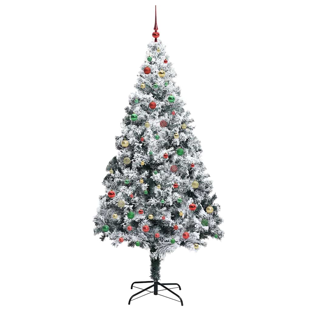 Albero di Natale artificiale con 300 LED Verde 210 cm 3396979