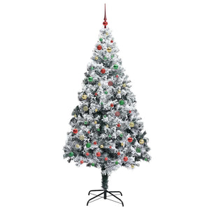 Albero di Natale artificiale con 300 LED Verde 210 cm 3396979