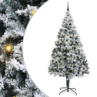 Albero di Natale Artificiale-Albero Natalizio con 300 LED Bianco 240 cm 496076