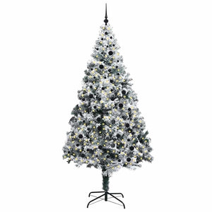 Albero di Natale artificiale con 300 LED Verde 240 cm 3396981