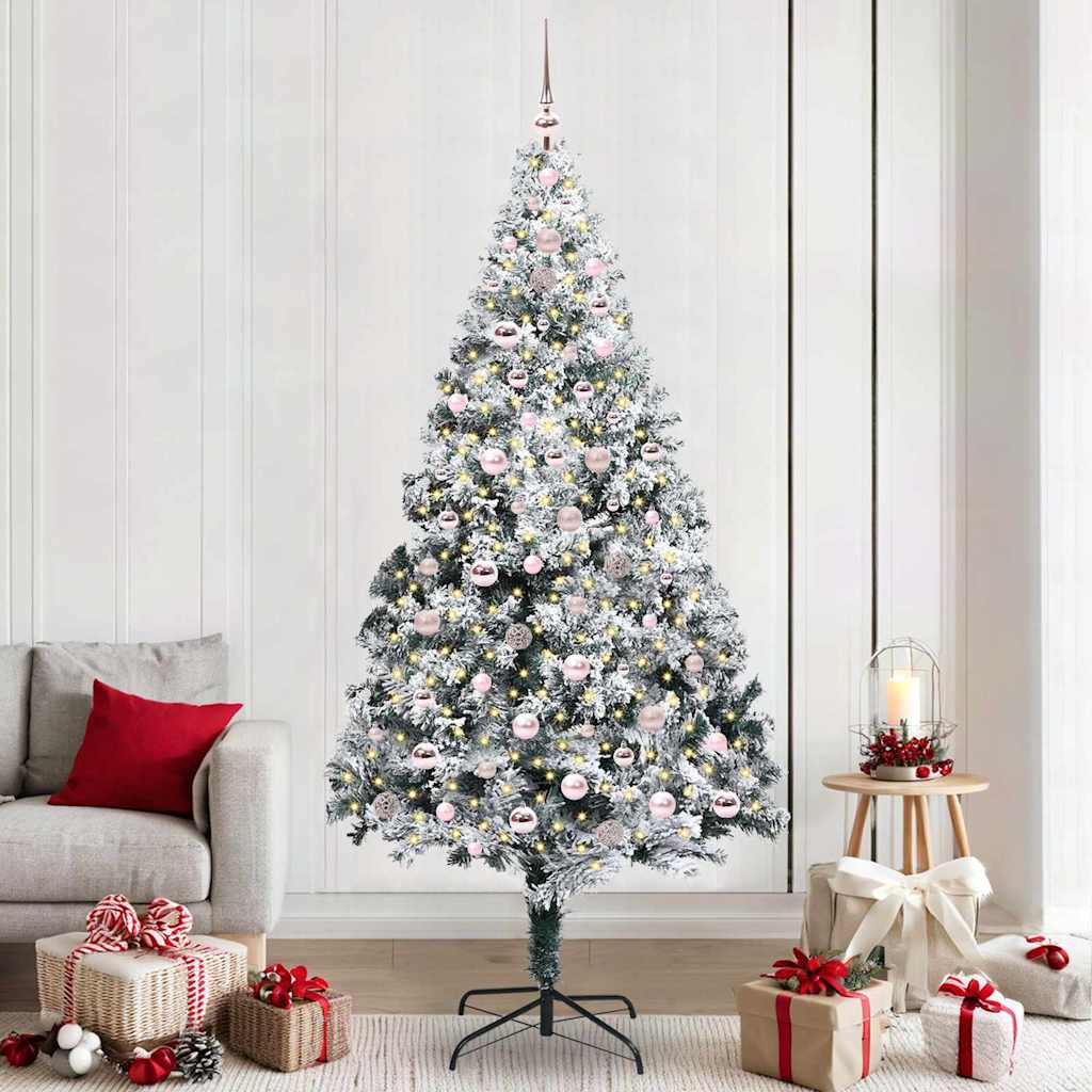 Albero di Natale artificiale con 300 LED Verde 240 cm 3396982