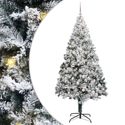 Albero di Natale artificiale con 300 LED Verde 240 cm 3396982