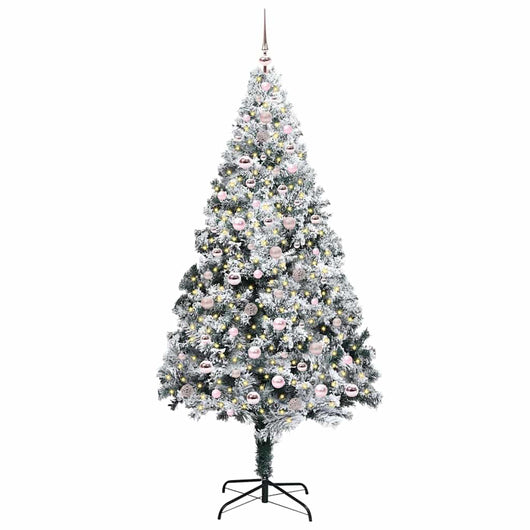 Albero di Natale Artificiale-Albero Natalizio con 300 LED Bianco 240 cm 671041