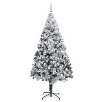 Albero di Natale artificiale con 300 LED Verde 240 cm 3396982