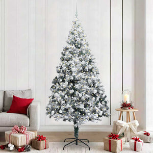 Albero di Natale artificiale con 300 LED Verde 240 cm 3396983