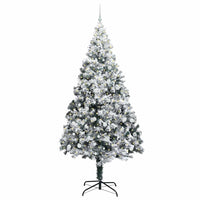 Albero di Natale artificiale con 300 LED Verde 240 cm 3396983