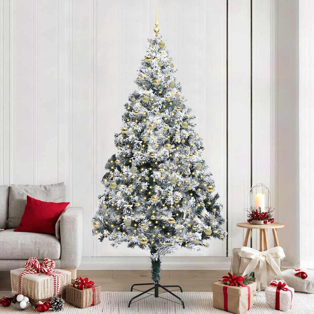 Albero di Natale artificiale con 300 LED Verde 240 cm 3396984