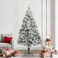 Albero di Natale artificiale con 300 LED Verde 240 cm 3396984