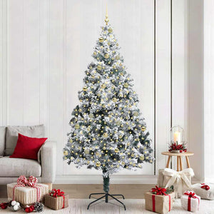 Albero di Natale artificiale con 300 LED Verde 240 cm 3396984