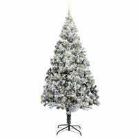 Albero di Natale artificiale con 300 LED Verde 240 cm 3396984