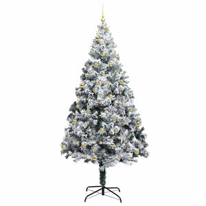 Albero di Natale artificiale con 300 LED Verde 240 cm 3396984