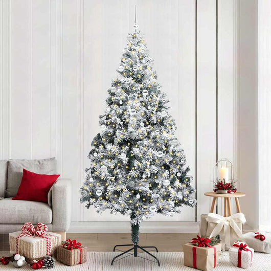 Albero di Natale artificiale con 300 LED Verde 240 cm 3396985