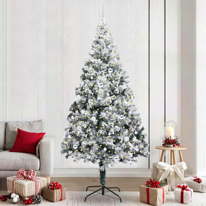 Albero di Natale artificiale con 300 LED Verde 240 cm 3396985