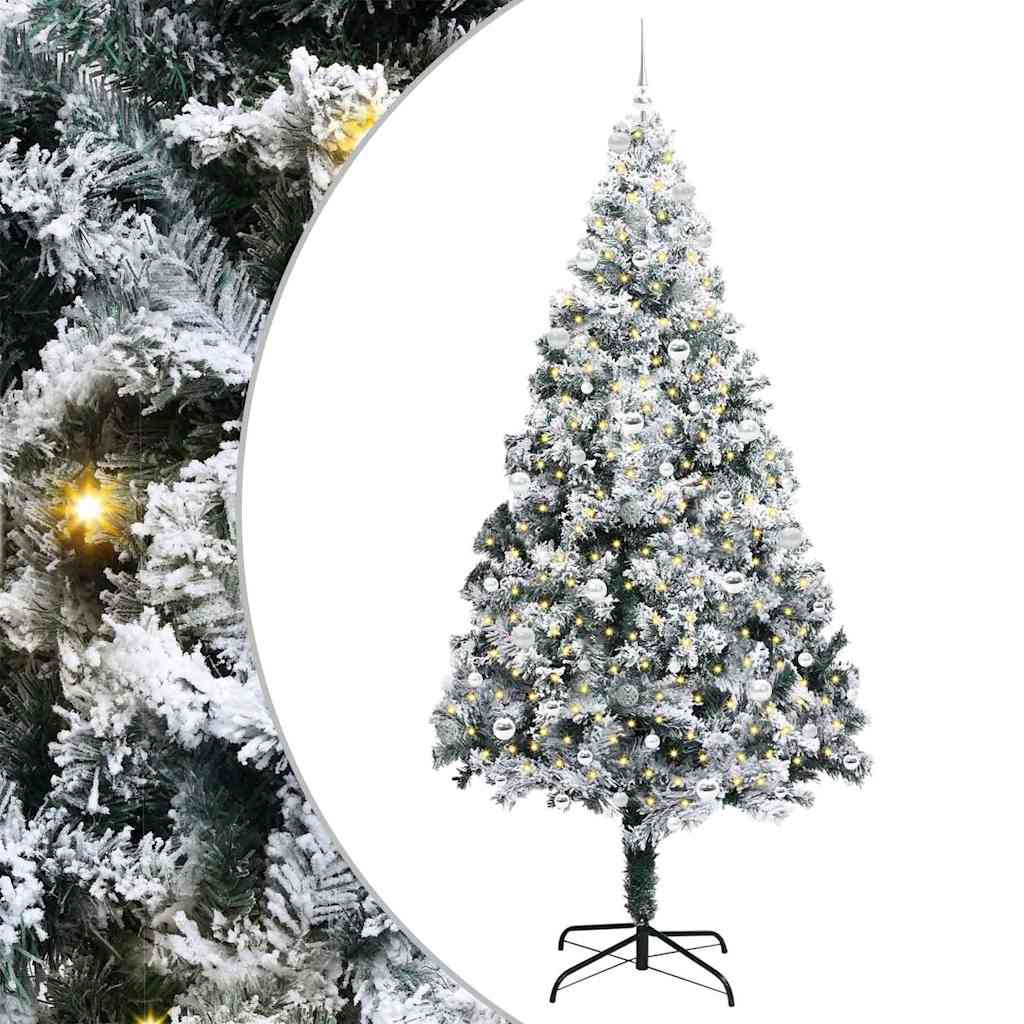 Albero di Natale artificiale con 300 LED Verde 240 cm 3396985