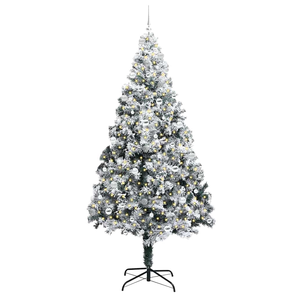 Albero di Natale artificiale con 300 LED Verde 240 cm 3396985
