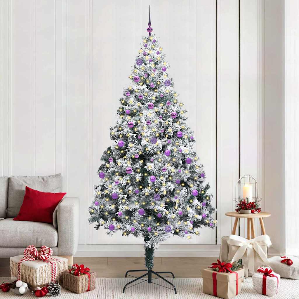 Albero di Natale artificiale con 300 LED Verde 240 cm 3396986