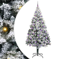 Albero di Natale Artificiale-Albero Natalizio con 300 LED Bianco 240 cm 573132
