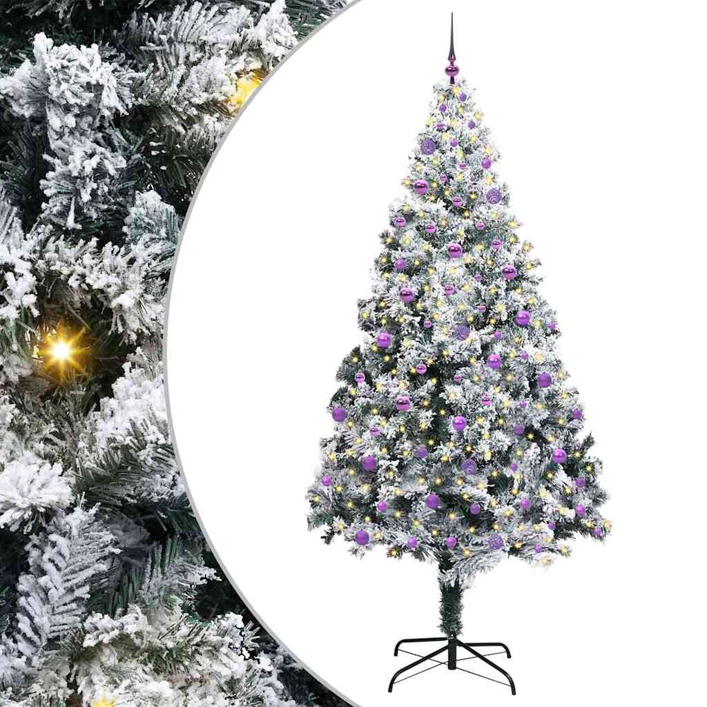 Albero di Natale artificiale con 300 LED Verde 240 cm 3396986
